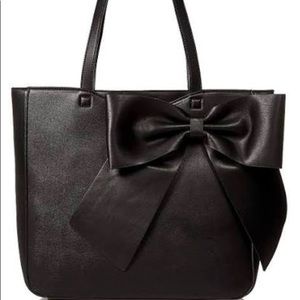 NWT Karl Lagerfeld Paris Black Canelle Bow Tote